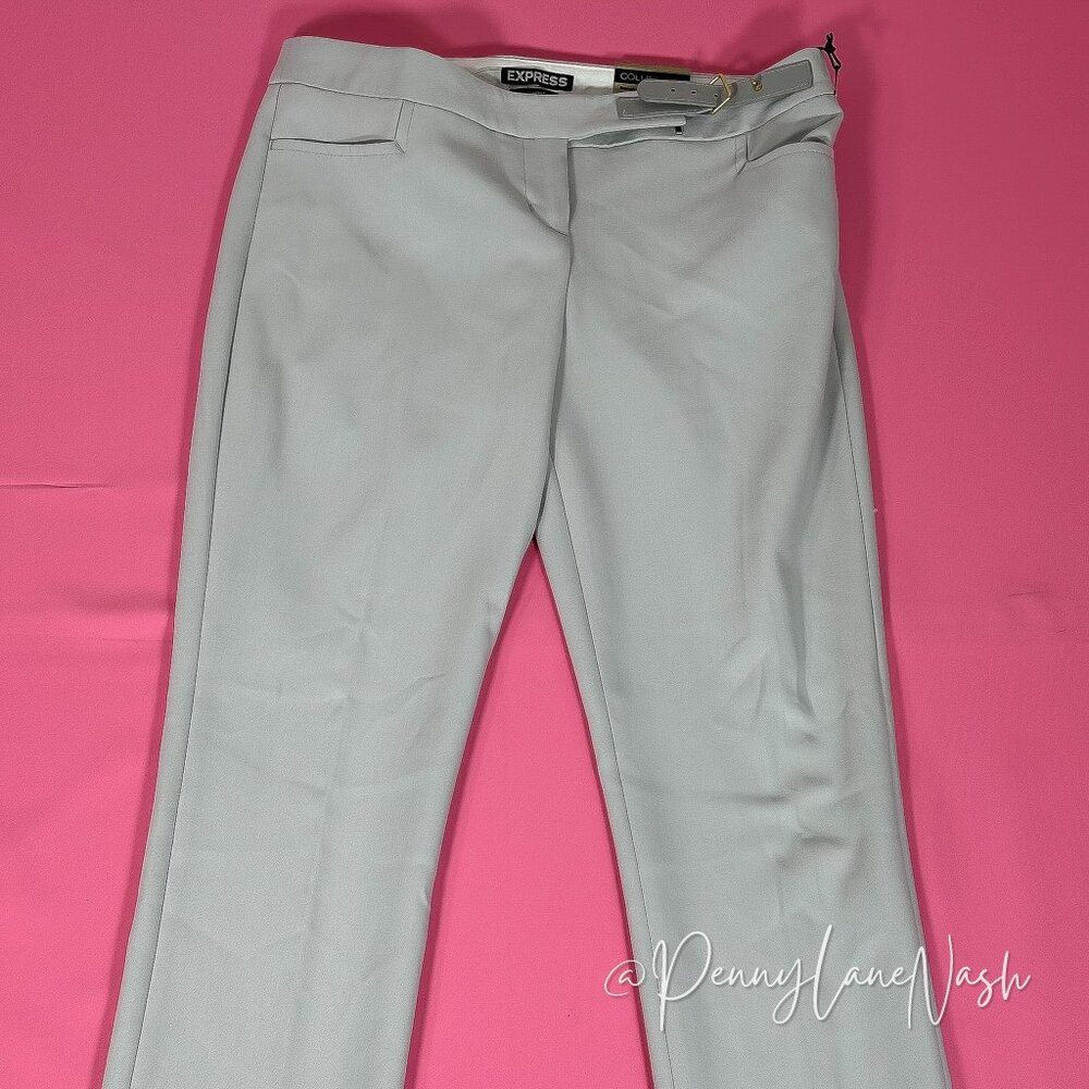 NWT Express Columnist Barely Boot Low Rise Pant Size 0R Gray - Picture 3 of 12